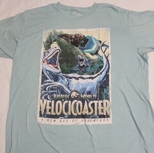 Universal Studios Jurassic World Velocicoaster T-shirt  Mens Large
